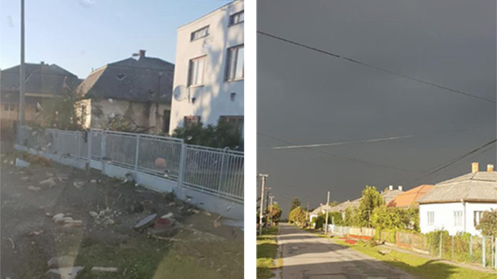 Východným Slovenskom sa prehnala smršť. Silný vietor strhával strechy a vyvracal stromy