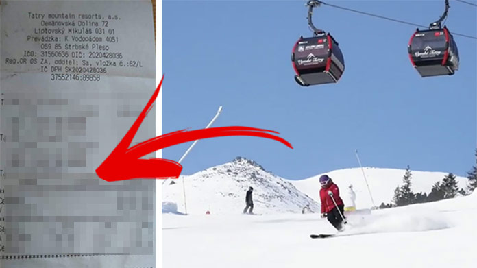 Nahnevaný Slovák zverejnil účet za lyžovačku v Tatrách: Keď zbadáte tú sumu, zahmlie sa vám pred očami!