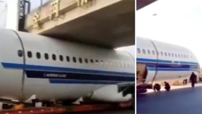 VIDEO Kuriózna nehoda Airbusu 320: Lietadlo ostalo uväznené pod nadjazdom