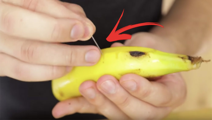 Čo sa stane ak do banánu zapichnete ihlu? Trik, ktorý musíte vyskúšať